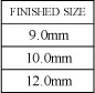 Size Table Size Table