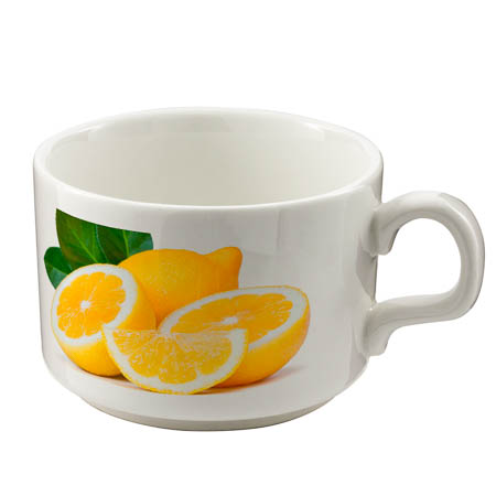 Co-m Cup saucer and spoon Co-m Cup saucer and spoon
