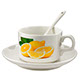 Co-m Cup saucer and spoon