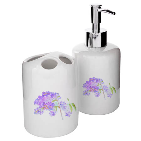 M-S White Ceramic Bath Set M-S White Ceramic Bath Set