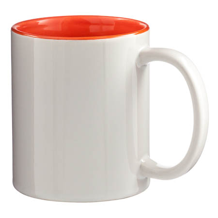 M-02 White Mug Coloured interior M-02 White Mug Coloured interior