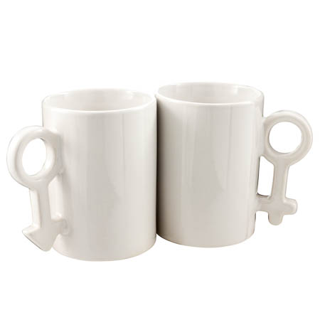 M-04 White Couples Mugs M-04 White Couples Mugs