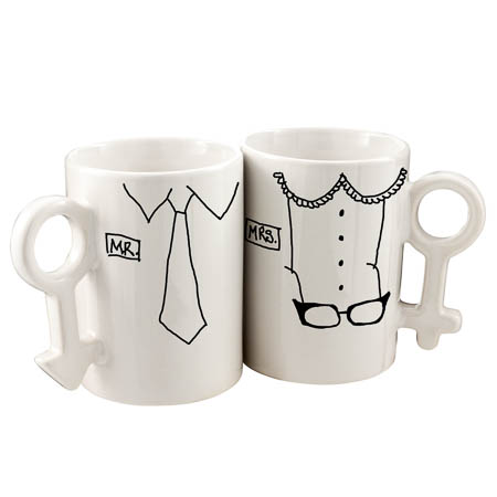 M-04 White Couples Mugs M-04 White Couples Mugs