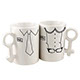M-04 White Couples Mugs