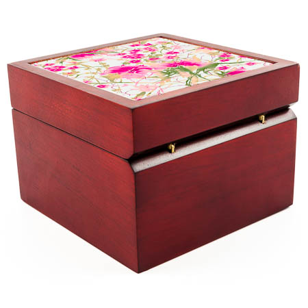 T442 Jewellery Box With Tile T442 Jewellery Box With Tile