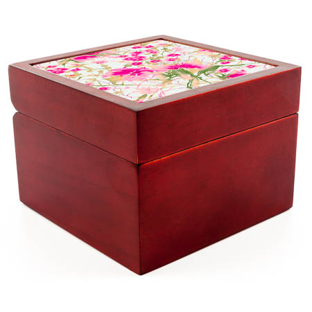 T442 Jewellery Box With Tile T442 Jewellery Box With Tile